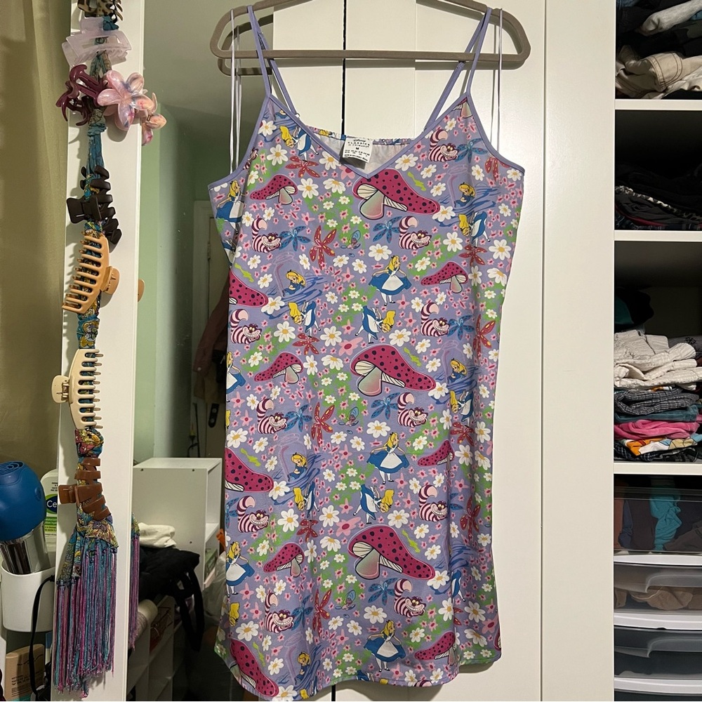 Primark Alice in Wonderland Floral and Mushroom Print Nightgown